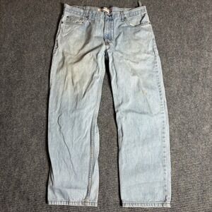 Levi's 550 Baggy Boot Cut Relaxed Fit Light Wash Denim Jeans Mens 36x30